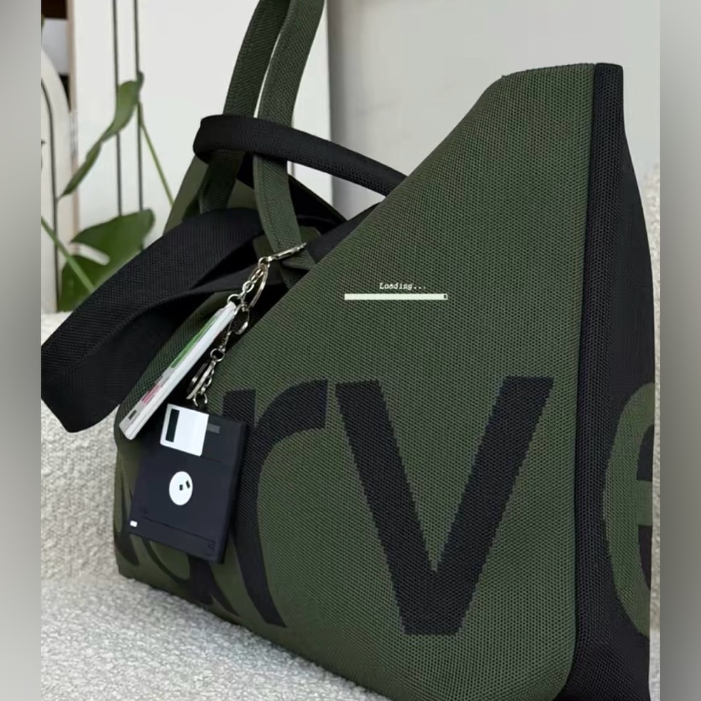 Curves Two Tone Tote Bag